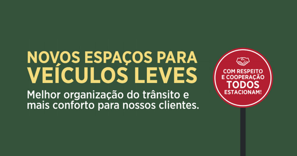 Novos espaços para veículos leves