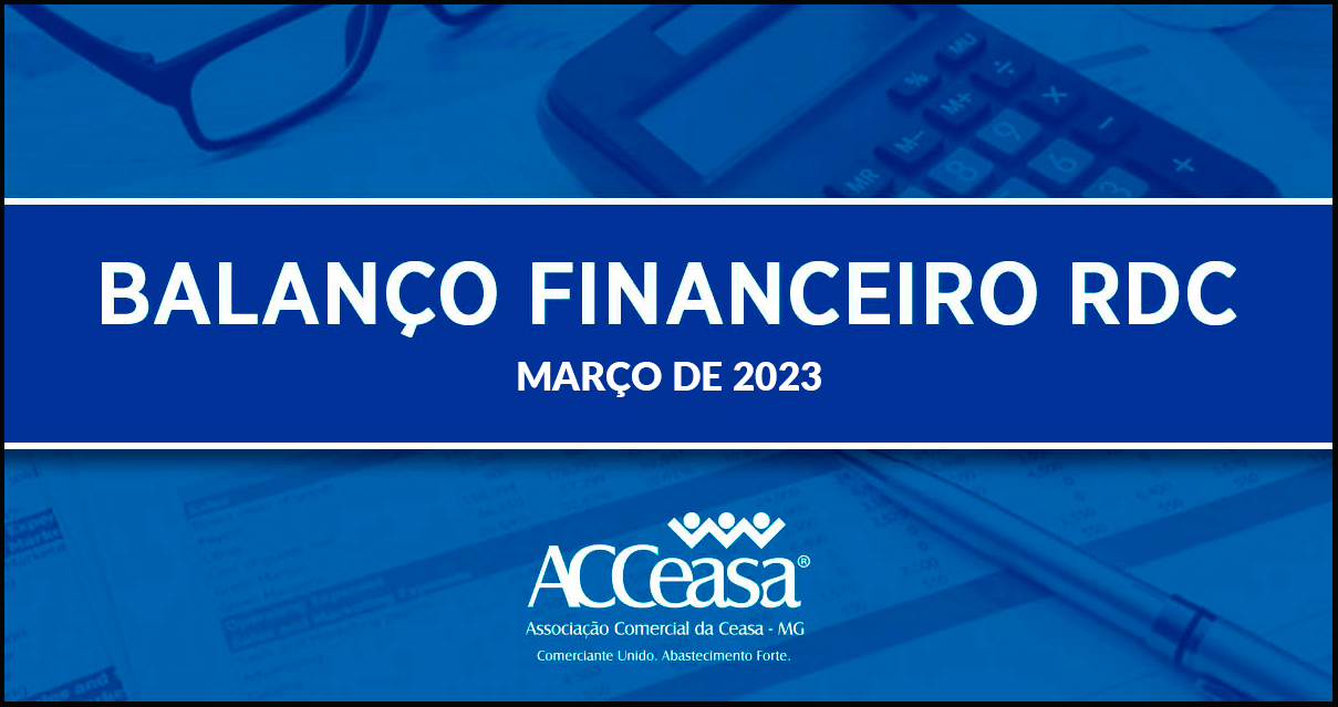 Balanço Financeiro RDC Março de 2023