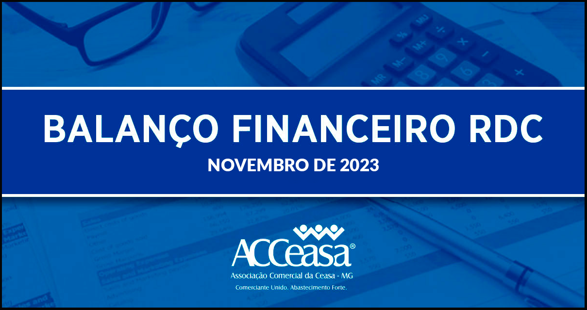 Balanço Financeiro RDC Novembro de 2023