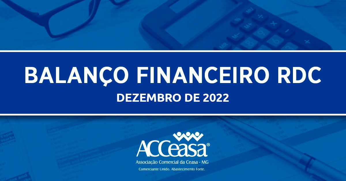 Balanço Financeiro RDC Dezembro de 2022