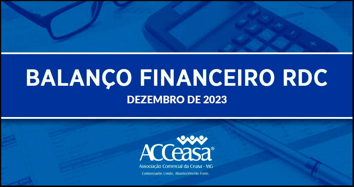 Balanço Financeiro RDC Dezembro de 2023