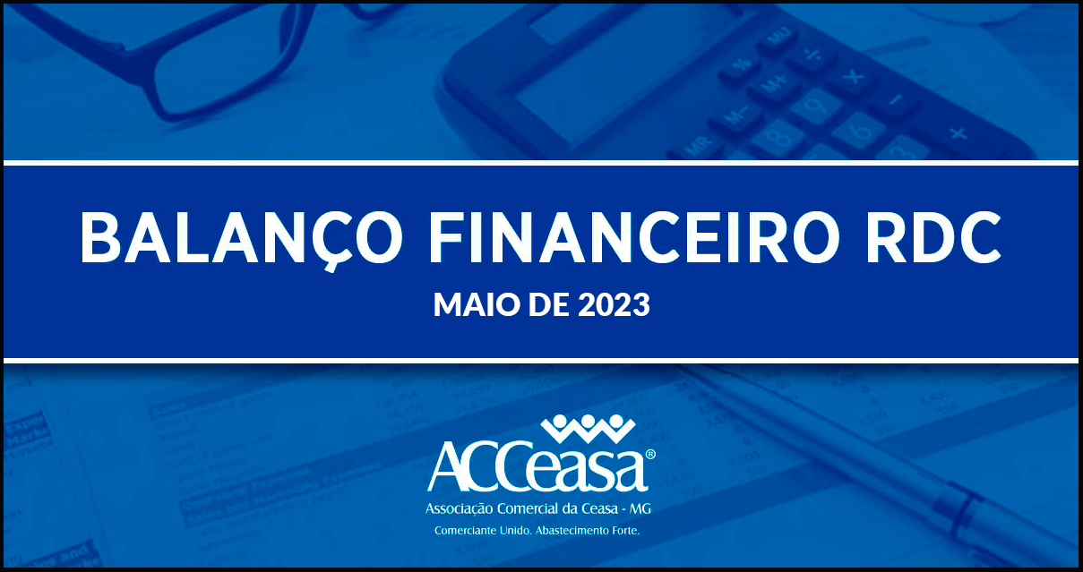 Balanço Financeiro RDC Maio de 2023