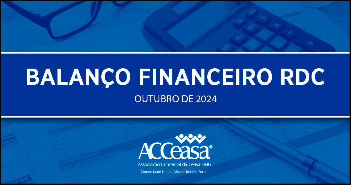 Balanço Financeiro RDC Outubro de 2024