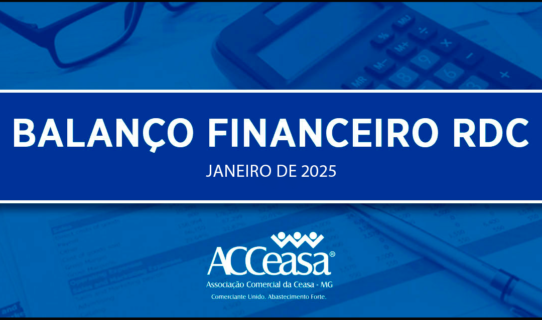 Balanço Financeiro RDC Janeiro de 2025