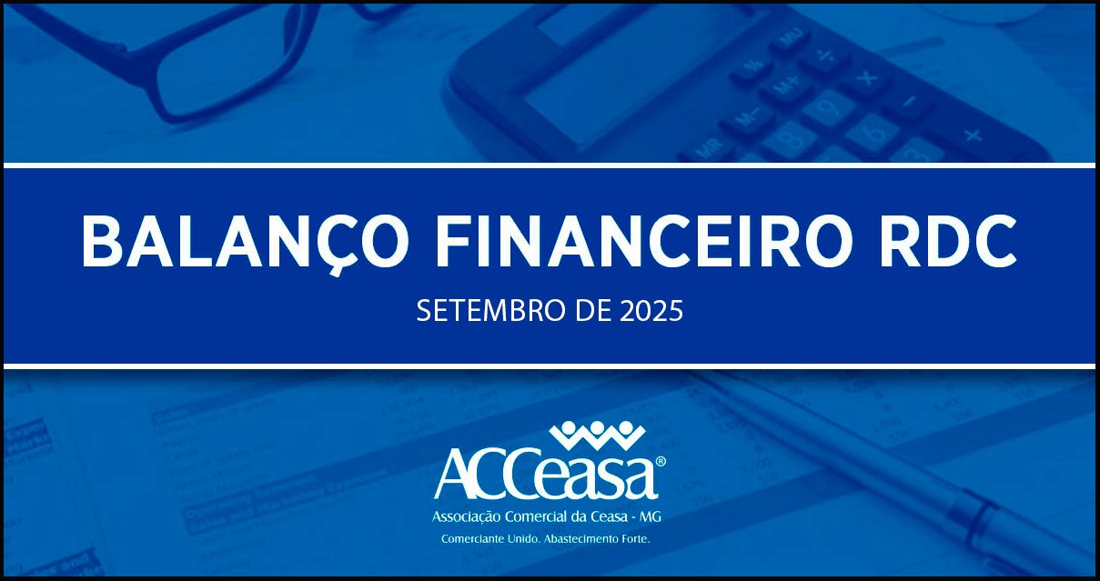Balanço Financeiro RDC Setembro de 2025