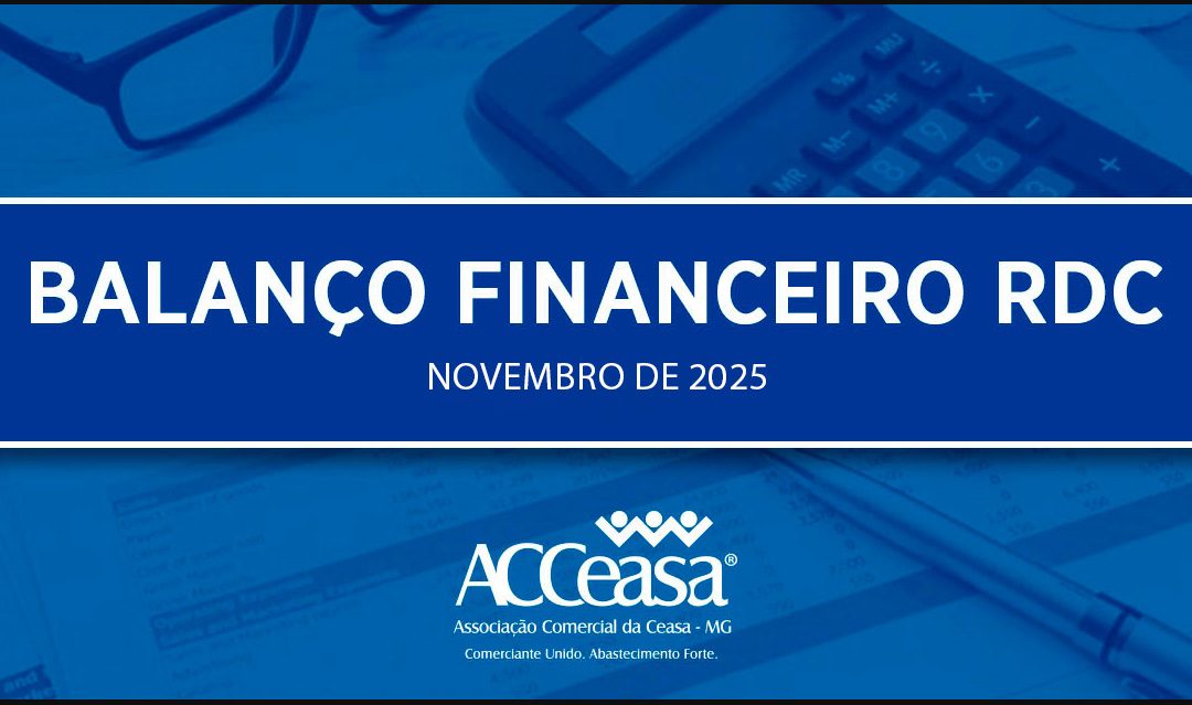 Balanço Financeiro RDC Novembro de 2025